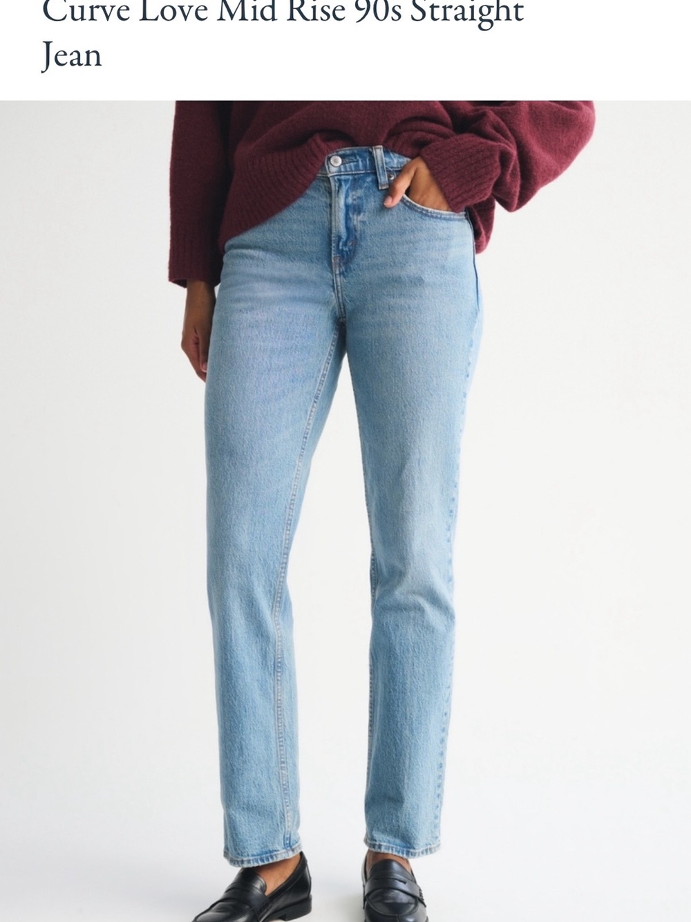 Abercrombie & Fitch Medium Straight Leg Jeans